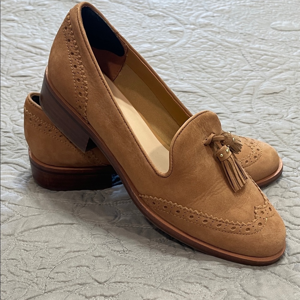 Aldo Light Brown Tassel Loafers 7
